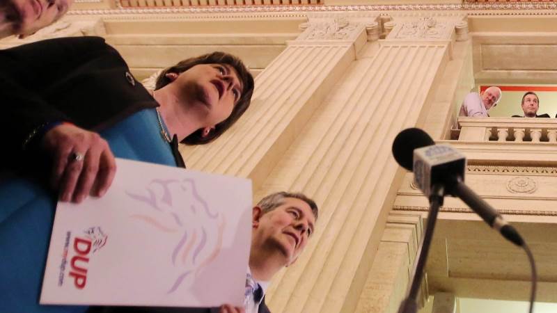 DUP threatens to cut support to May if she breaks her NI pledge