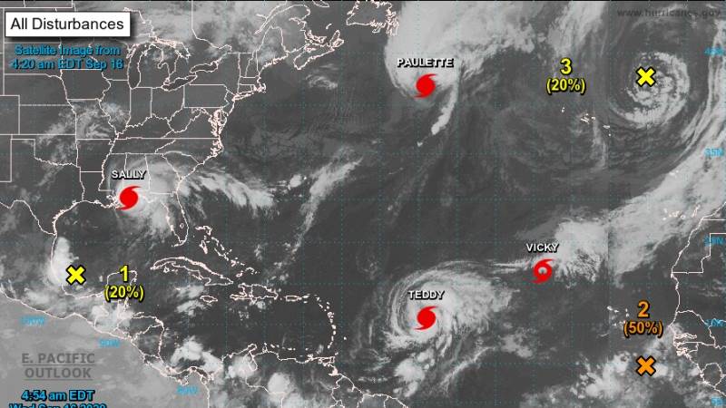 Teddy To Become Category 4 Hurricane This Week Nhc Teletrader Com