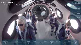 Branson congratulates team from space