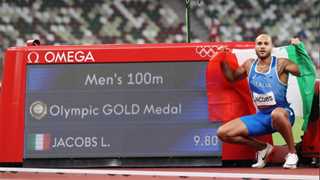 Jacobs captures 100m Olympic gold