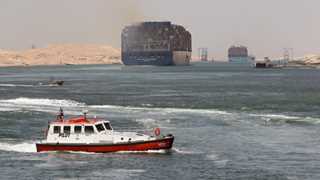 Suez Canal navigation suspended as ship runs aground