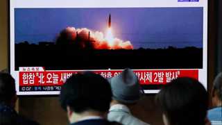 N. Korea test-fires new long-range missile