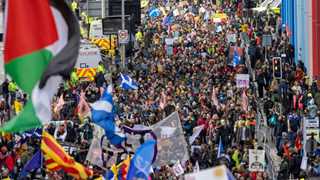 Thousands demand COP26 climate action