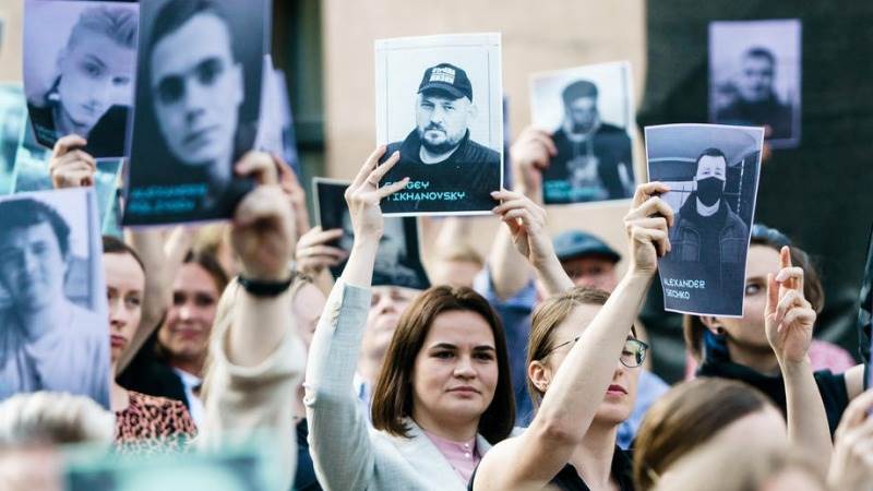 Belarus imprisons Tikhanovskaya’s husband for 18 years