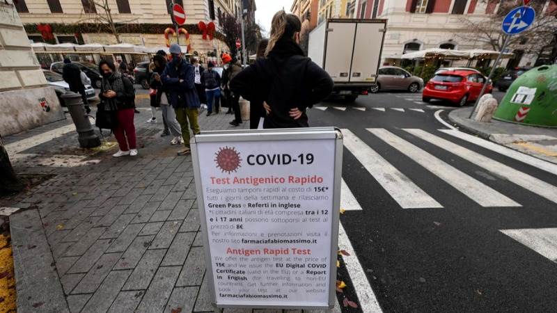 Italy’s daily COVID cases at new record of 98,030