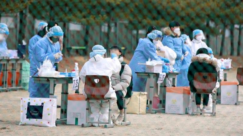 S. Korea’s daily virus cases almost at record high