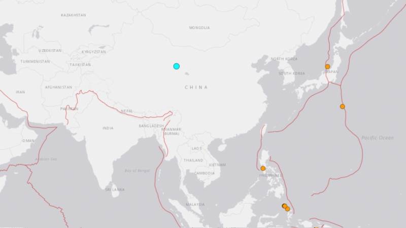 5.8-magnitude earthquake hits Qinghai in China