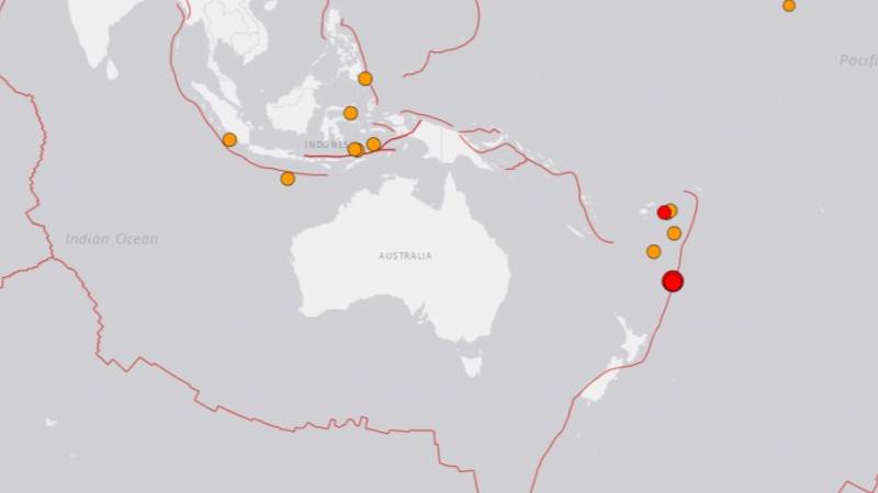 6.4-magnitude earthquake hits Kermadec Islands region