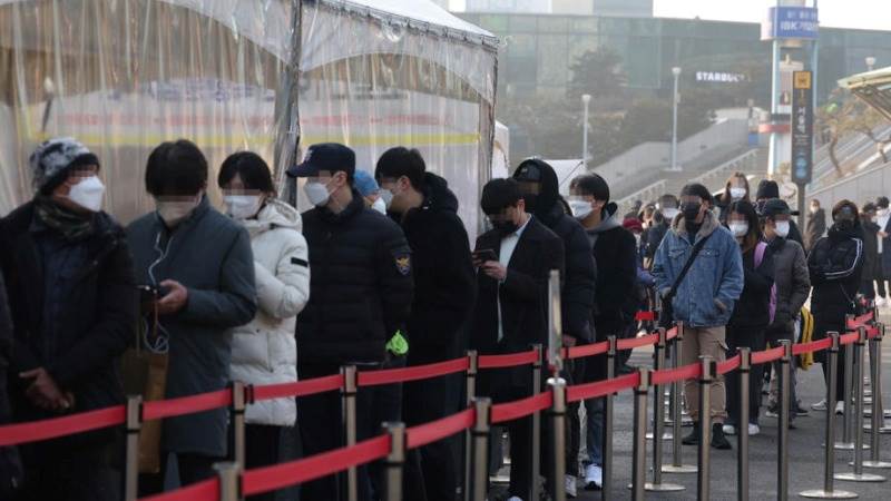 S. Korea: Daily virus cases at new record of 54,941