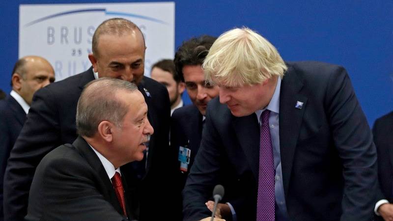 Johnson, Erdogan talk security in Black Sea region