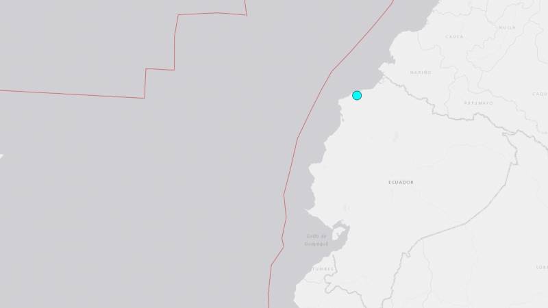 5.8-magnitude quake hits northwest Ecuador