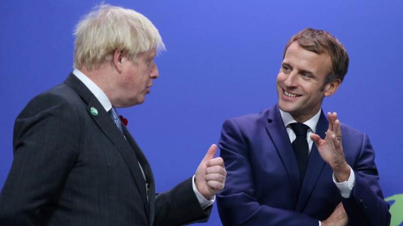 Johnson congratulates Macron on victory