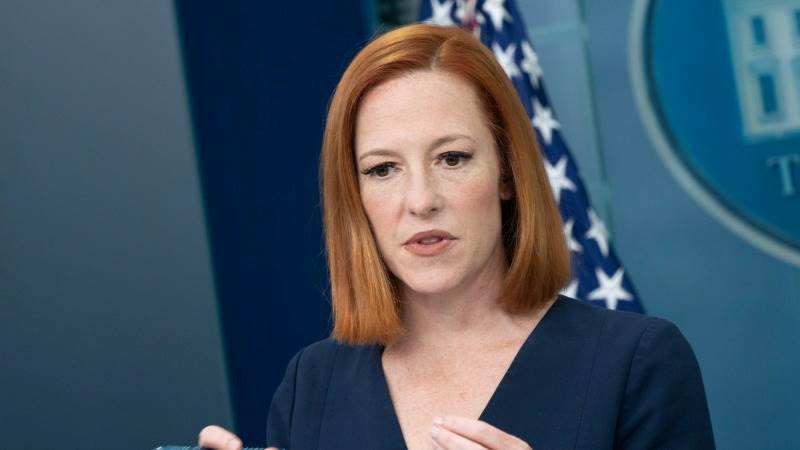 Psaki: Putin’s Victory Day accusations “absurd”