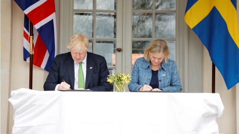 UK signs security declaration with Sweden, Finland