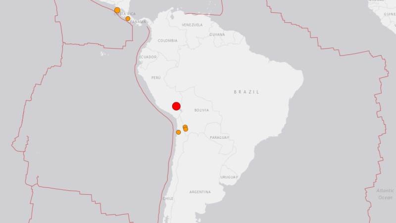 6.9-magnitude quake hits south Peru