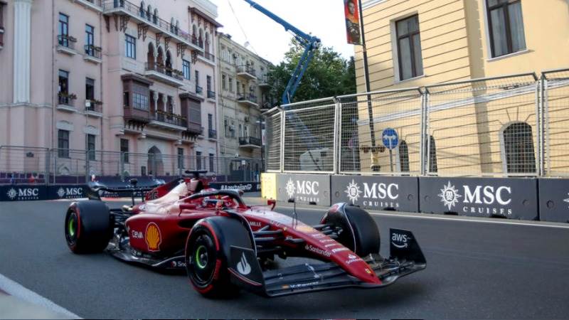 Leclerc takes pole for Azerbaijan GP