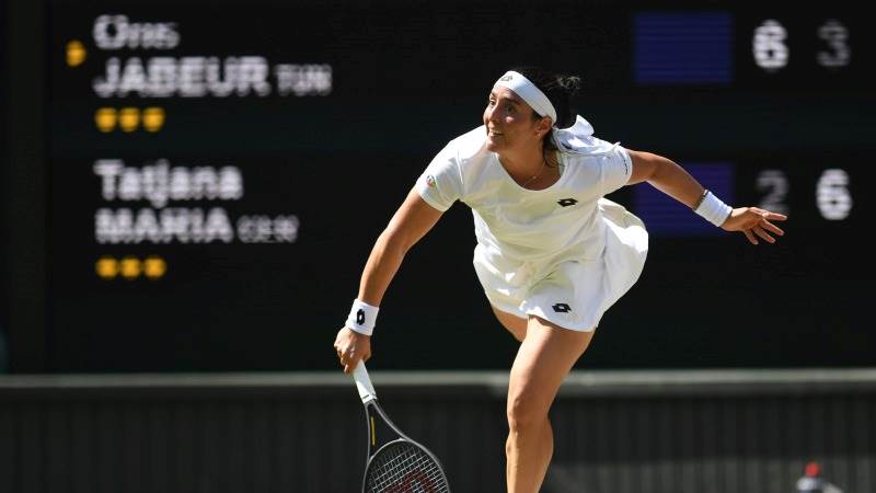 Jabeur beats Maria to reach Wimbledon final