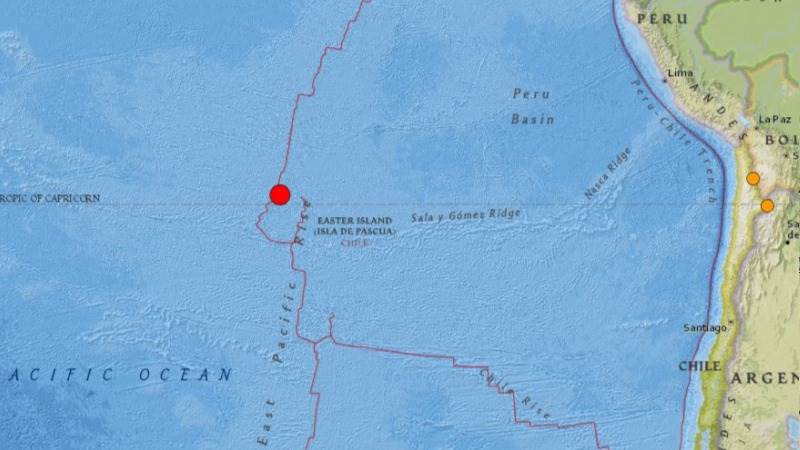 6.4-magnitude quake strikes near Easter Island