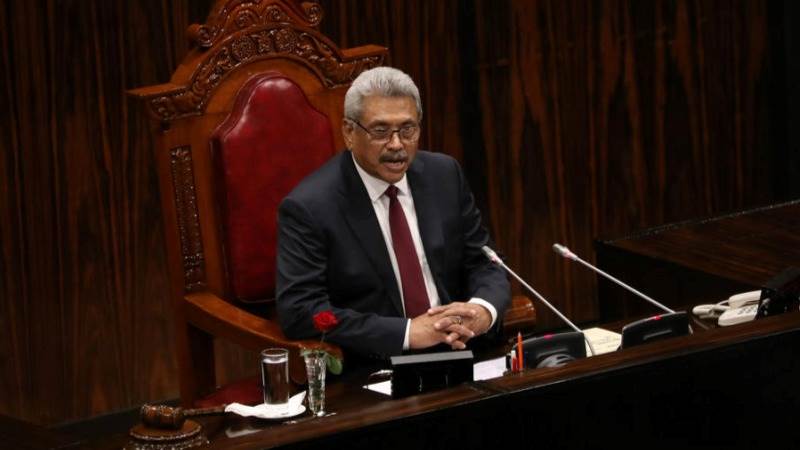 Sri Lankan president flees country