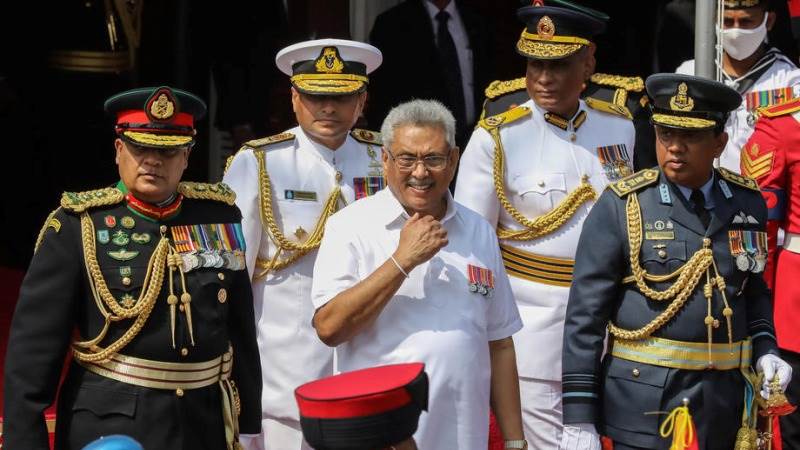 Sri Lankan president hands in resignation letter