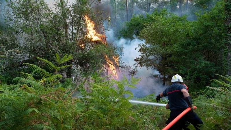 Wildfires spreading across south-western France