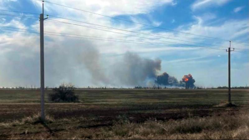 Russia: Crimean fire deliberate – report