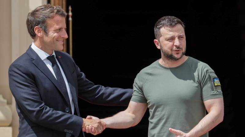 Zelensky, Macron hold ‘substantive’ talks