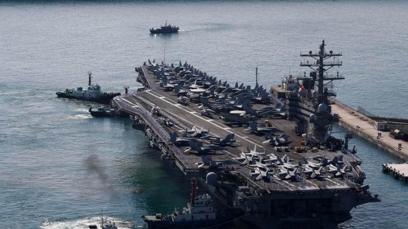 USS Ronald Reagan arrives in S. Korea for joint drills