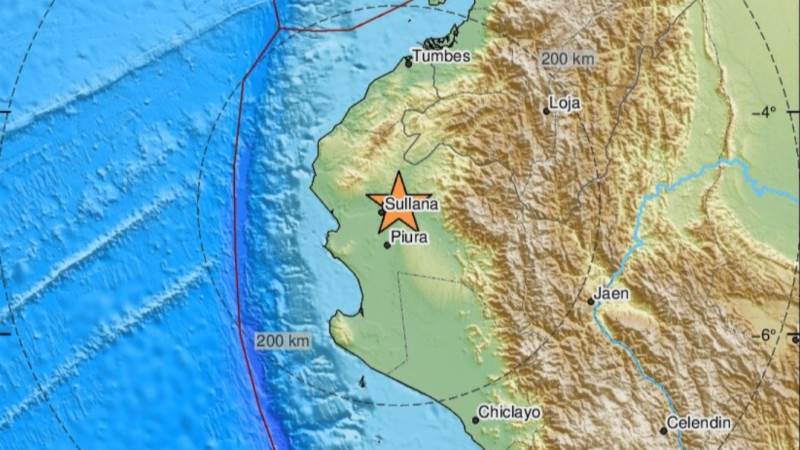 5.8-magnitude earthquake hits Peru-Ecuador border