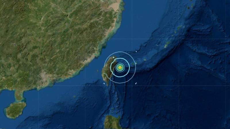 5.7-magnitude quake strikes near Taiwan