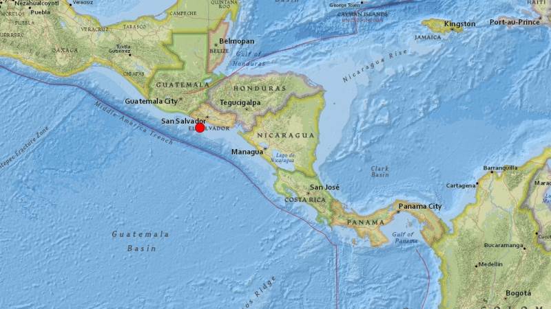 5.7-magnitude quake strikes near El Salvador