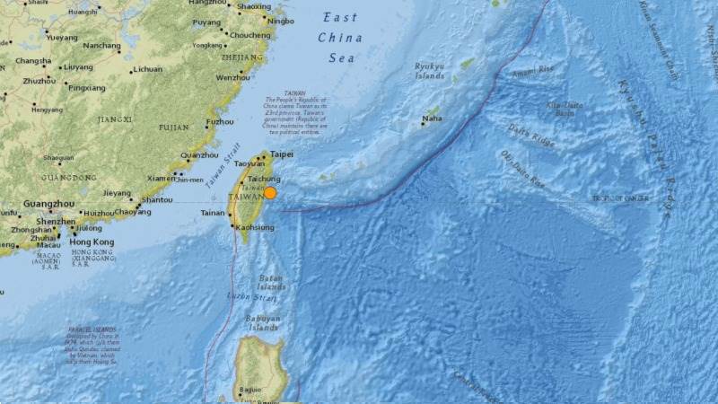 6.2-magnitude quake strikes Taiwan