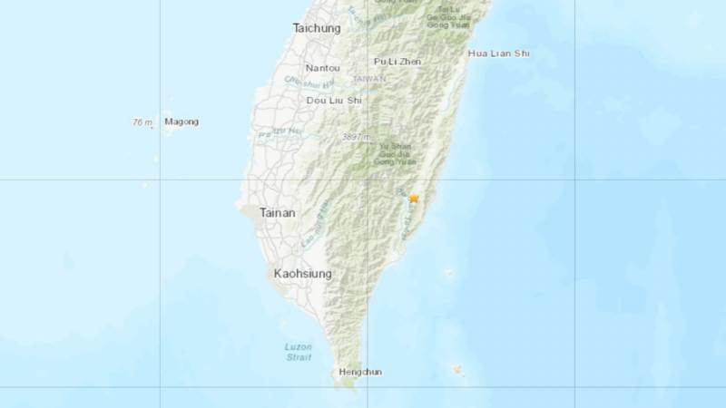 5.0-magnitude earthquake strikes Taiwan