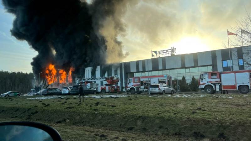 Fire reported at US drone factory in Latvia