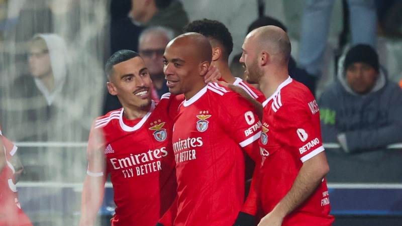 Benfica beats Brugge in CL’s first leg round of 16