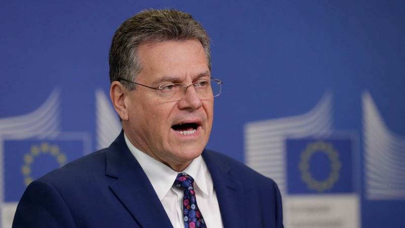 EU’s Sefcovic: N. Ireland talks finishing line in sight