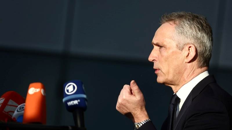 NATO chief urges China against backing Russia