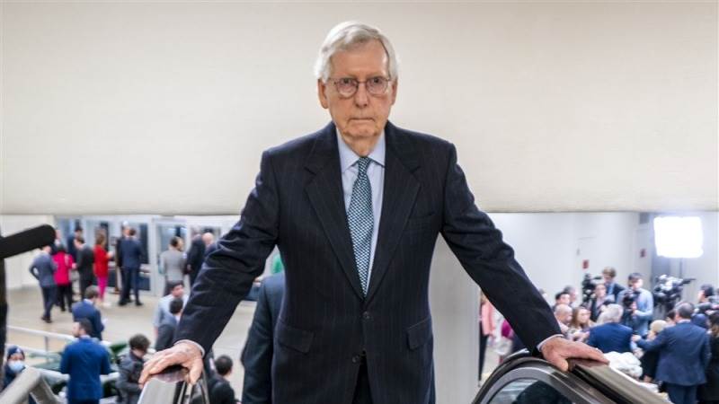 McConnell hospitalized after fall