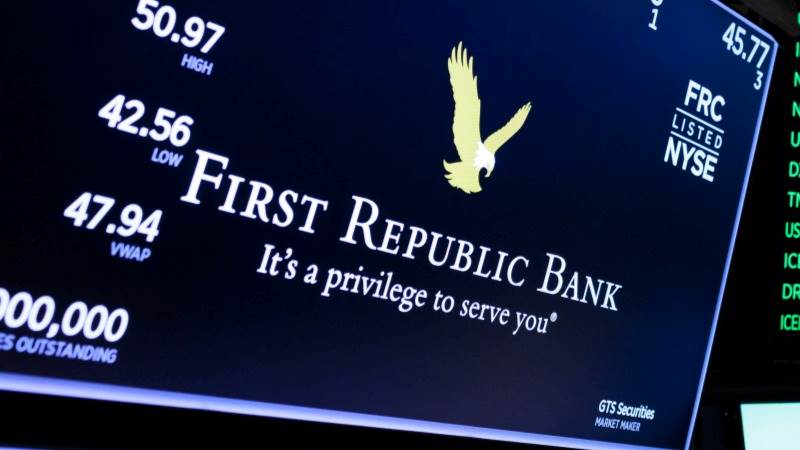 First Republic Bank crolla del 33%, ferma per volatilità