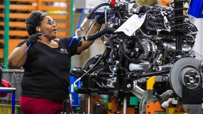 US manufacturing downturn eases in March