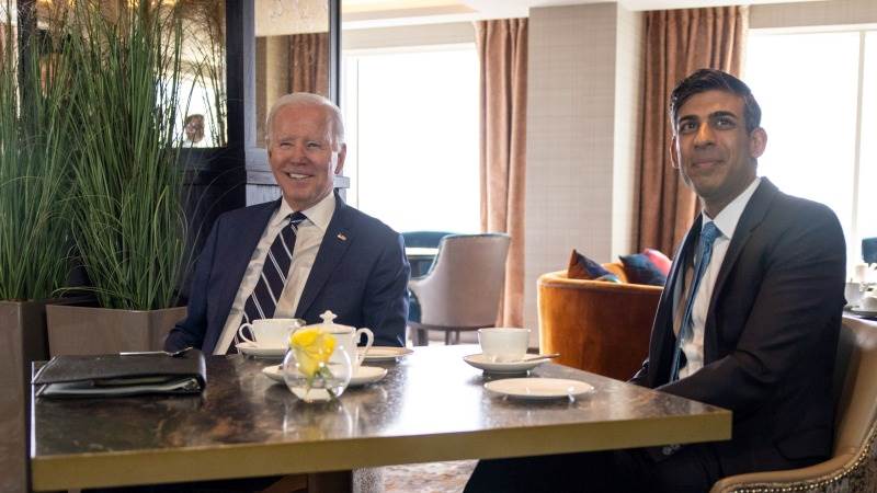 Biden meets Sunak in Belfast