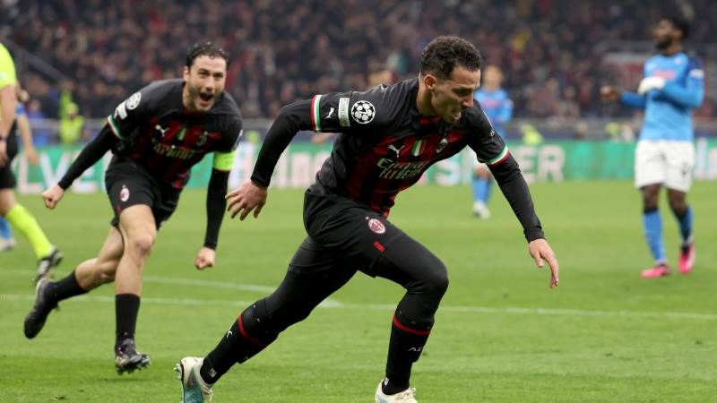 Milan defeats Napoli 1-0 in CL QF first league