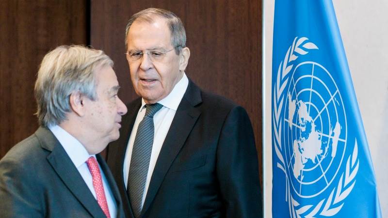 Lavrov, Guterres meet in New York