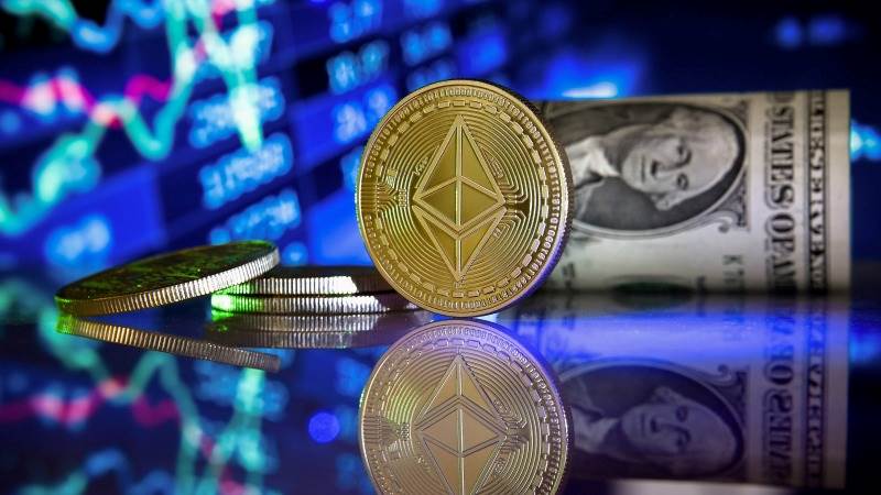 Cryptos jump in lockstep with Wall Street, Ether surges 6%