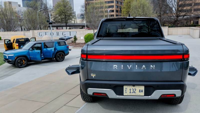 Rivian’s shares jump by 12% after earnings report