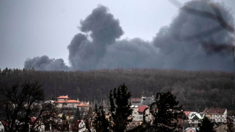 Russia claims it destroyed large ammo depot in Ukraine