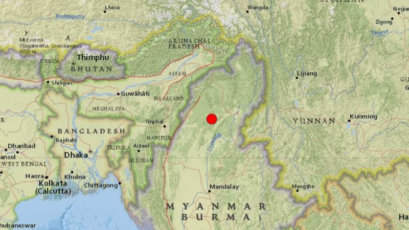 USGS: 5.8-magnitude quake shakes Myanmar