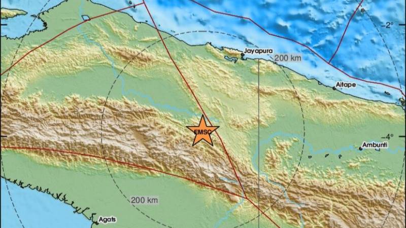 5.6-magnitude earthquake shakes Papua, Indonesia