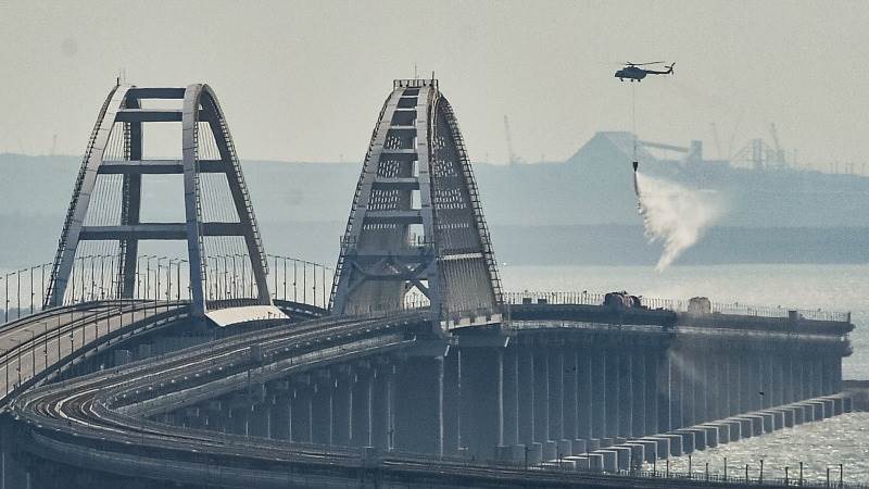 Russia accuses Ukraine of attacking Crimean bridge