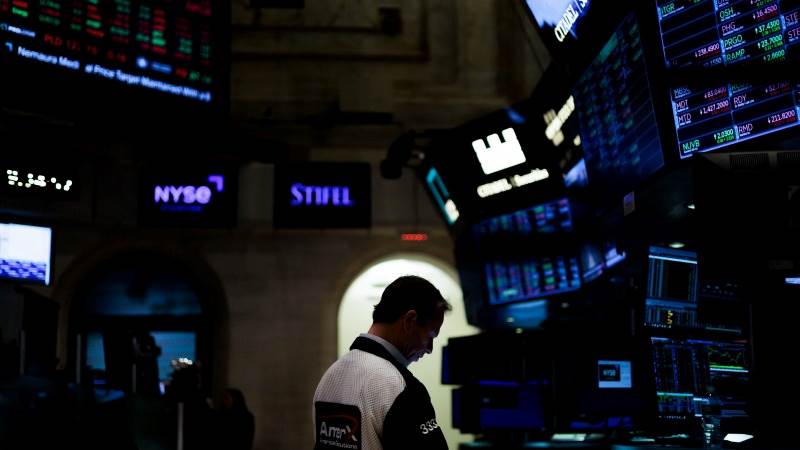 US erases gains at closing bell, Dow dips 150 pts